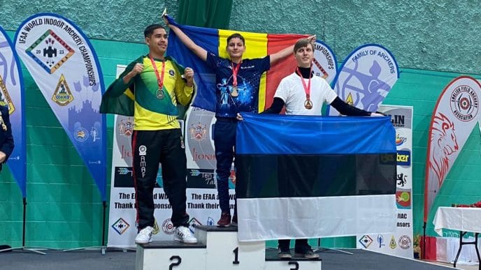 Ciprian Baican, campion mondial, tir cu arcul, prahovean, comuna Plopu, IFAA WIAC 2023, World Indoor Archery Championship, Young Adult, Bowhunter Recurve