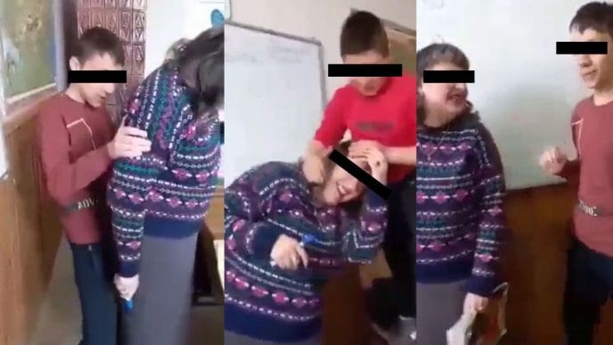 elevi, profesoară de engleză, profesoară Pietriceaua, Brebu, 6 la purtare, video profesoară Brebu, imagini hilare, comportament deviant, sancțiuni elevi