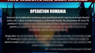 mesaj atacatori, atac cibernetic, sistem educațional, site picat, edu.ro, Ministerul Educației, mesaj trivial, incident cibernetic, editorial