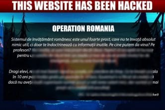 mesaj atacatori, atac cibernetic, sistem educațional, site picat, edu.ro, Ministerul Educației, mesaj trivial, incident cibernetic, editorial