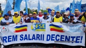proteste, educație, sindicaliști, grevă generală, Marian Neacșu, creștere salarială, vocația nu ține de foame, profesori, protest 25 mai