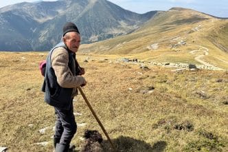 cioban, Gelu Rusu, turmă de oi, drumul Transalpina, poveste, sfat pentru tinerii, tradiție, obiceiuri, 2500 oi