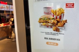 real burger box, listă E-uri, aditivi alimentari, mâncare, E-uri KFC, declarație nutrițională, fast food, e-uri periculoase