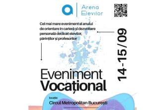 Arena Elevilor, eveniment orientare în carieră, dezvoltare personală, România, Simona Muscă, Kaufland, bilete eveniment, eveniment vocațional, Circul Metropolitan București