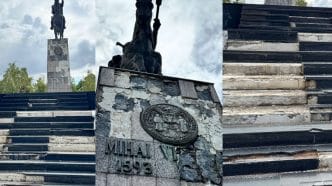 statuia Mihai Viteazul, statuie Ploiești, soclu, imagini cu statuia, pericol public, parc Ploiești, cover
