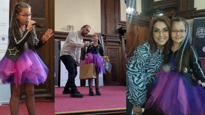 trofeu, câștigătoare IMC 2024, concurs de muzică, Maya Mihoci, 9 ani, Ploiești, eveniment, Palatul Culturii Ploiești, cover
