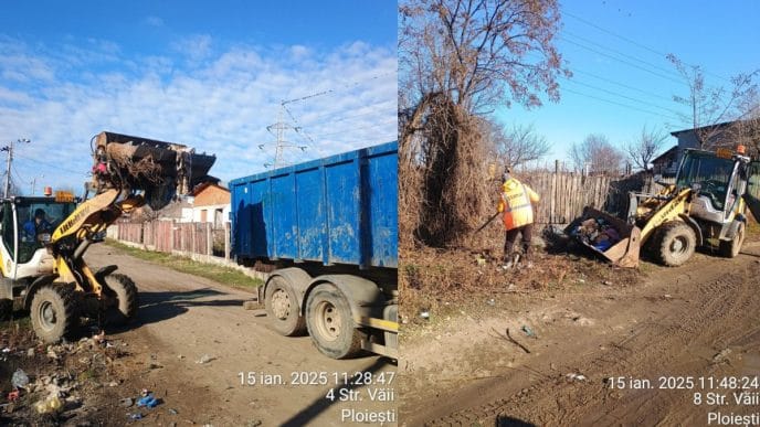 strada văii, Ploiești, curățenie, foto, aplicația Ploiești City App, răspuns sesizare, salubrizare, cover