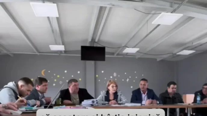 Ioan Condrea, primar, Rediu, județul Iași, hârtie igienică, ședința, consiliu local, școală, elevi Rediu, ședință consiliu, 20 mai 2025