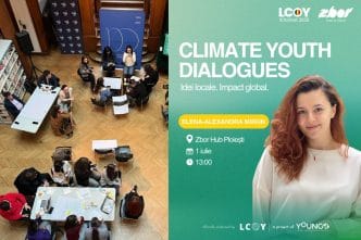 Ploiești, tineri, schimbări climatice, LCOY 2025, ZBOR Hubs, sustenabilitate, implicare, Tineri pentru Sustenabilitate, eveniment, Elena Alexandra Miron