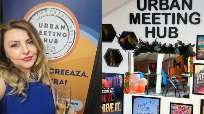 Urban Meeting Hub, hub Ploiești, Diana Apostol, spațiu evenimente Ploiești, antreprenori, interviu, cover