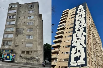 blocul cu 7 etaje, blocul Gioconda, arta murală