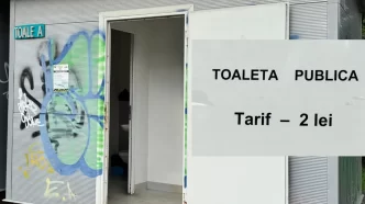 toaletă publică, Ploiești, Bulevardul Independenței, tarif 2 lei, condiții, cover