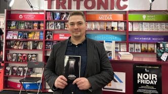 Mihai Sandu, lansare de carte, Cortina somnului, oameni și tenebre, Editura Tritonic, interviu, Biblioteca Nicolae Iorga Ploiești, cover
